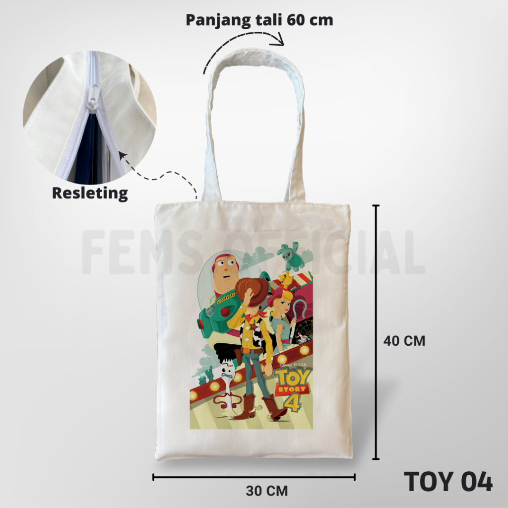 Tas canvas custom