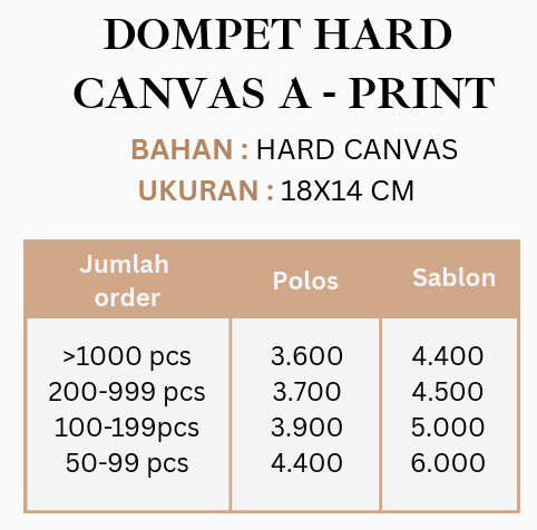 DOMPET HARD CANVAS A PRINT - Image 8